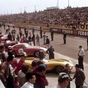 Affiche du départ des 24 heures du Mans en 1959