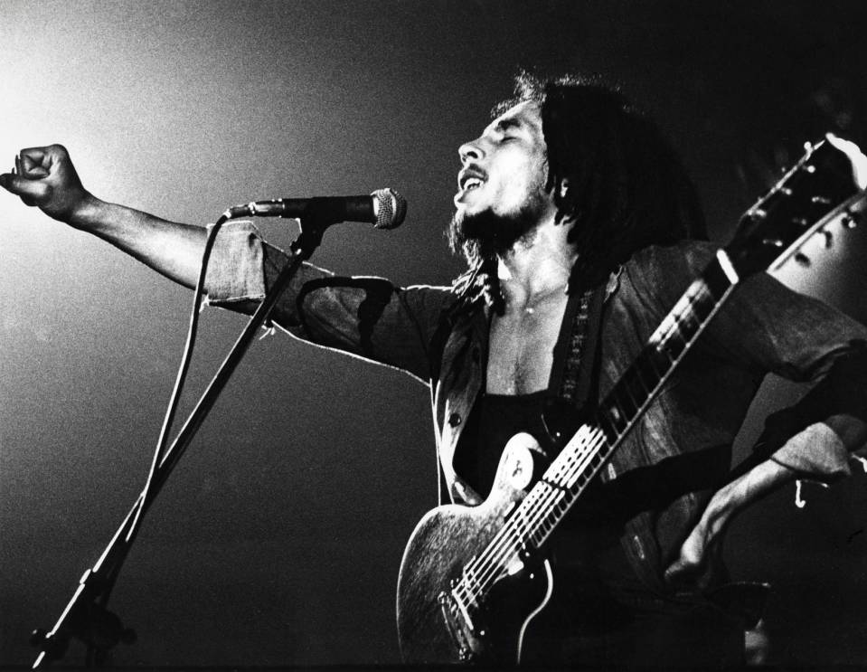 Affiche de Bob Marley en concert dans les années 1970 Affiche de Bob Marley en concert dans les années 1970