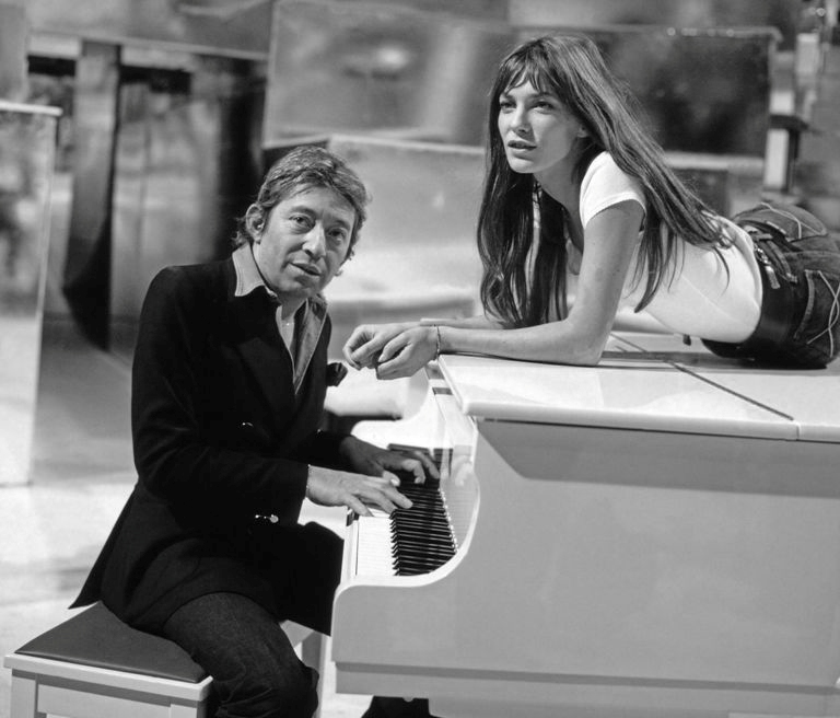BRSGA23RECTNB - 2734800 - Copie Affiche Gainsbourg Birkin Piano (1977)