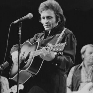 Affiche de Johnny Cash à la guitare