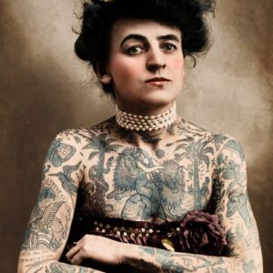 Maud Stevens, la première femme tatouée en 1907